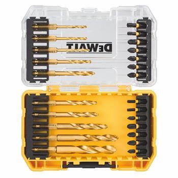 Zestaw końcówek wkrętakowych i wierteł do metalu DeWALT FLEXTORQ (24 szt.) DT70748T