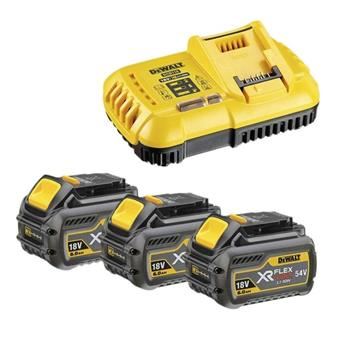 Akumulator DeWALT 18/54V 3x 6,0Ah FLEXVOLT + ładowarka DCB118T3