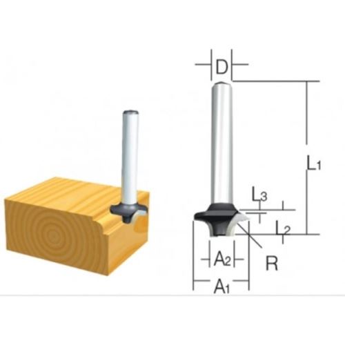 Frezarka MAKITA do zaokrąglonych krawędzi D-09363