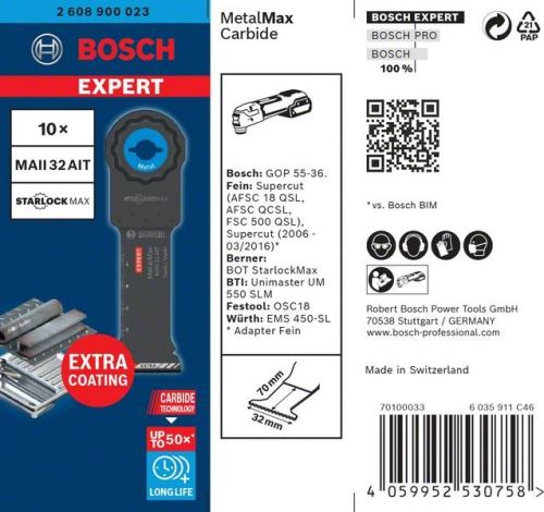 BOSCH EXPERT STARLOCKMAX MAII32AIT, 10 szt. 2608900023