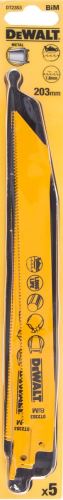 DeWALT Brzeszczot 203 mm do metali, blach, rur i profili od 3 do 8 mm (5 szt.) DT2353