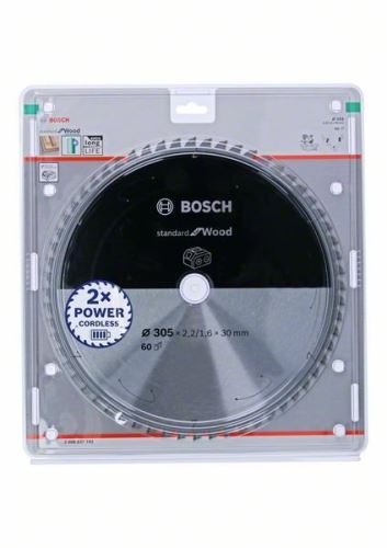 BOSCH Brzeszczot do pił akumulatorowych; Standard do drewna 305x30x2,2/1,6x60T 2608837742