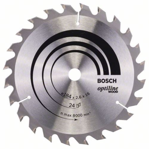 BOSCH Brzeszczot Optiline Wood 184 x 16 x 2,6 mm, 24 2608640817