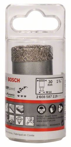 Wiertła diamentowe BOSCH do wiercenia na sucho Dry Speed Best for Ceramic 30 x 35 mm 2608587119