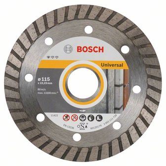 Diamentowa tarcza tnąca BOSCH Standard do Universal Turbo 125 x 22,23 x 2 x 10 mm (10 szt.) 2608603250