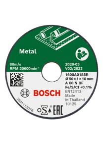 BOSCH Tarcza tnąca Metal 50x1x10mm, 3 szt. 1600A01S5Y