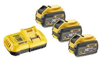 Akumulator DeWALT 18/54V 3x 9,0Ah FLEXVOLT + ładowarka DCB118X3