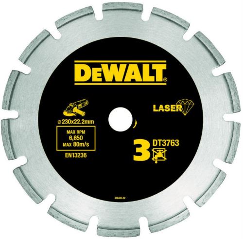 Tarcza DeWALT DIA do twardych materiałów i granitu 230 x 22,2 mm DT3763