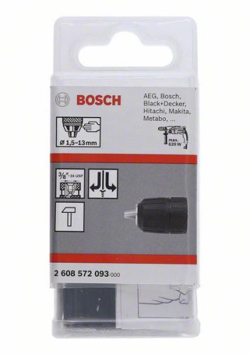 BOSCH Uchwyty szybkomocujące do 13 mm 1,5-13 mm, 3/8" – 24 2608572093