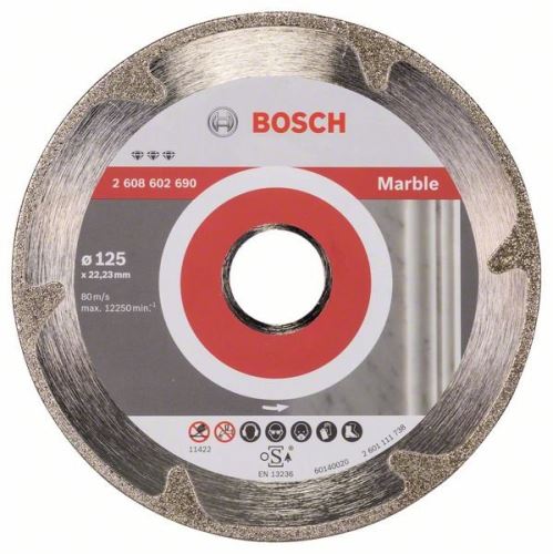 BOSCH Diamentowa tarcza do cięcia Best for Marble 125 x 22,23 x 2,2 x 3 mm 2608602690