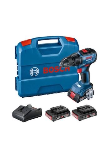 Bosch Zestaw Professional: wiertarko-wkrętarka akumulatorowa GSR 18V-50 + 3x akumulator 2,0 Ah + walizka 06019H5005