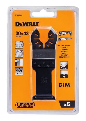 DeWALT Piły do cięcia drewna z gwoździami, 30 x 43 mm (5 szt.) DT20723