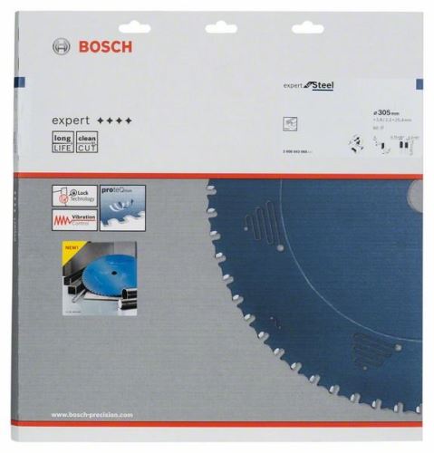 BOSCH Piła tarczowa Expert for Steel 305 x 25,4 x 2,6 mm, 60 2608643060