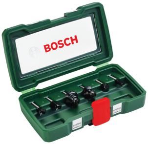 Zestaw 6 frezów węglikowych BOSCH (Ř trzpienia 6 mm) 2607019464