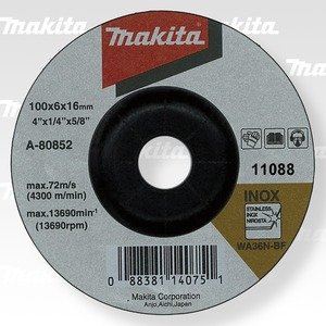 Tarcza szlifierska MAKITA stal nierdzewna 100x6x16 mm A-80852