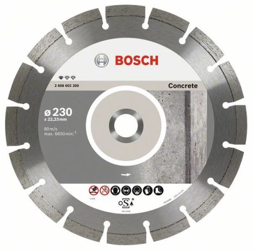 BOSCH Diamentowa tarcza tnąca Standard do betonu 230 x 22,23 x 2,3 x 10 mm (10 szt.) 2608603243