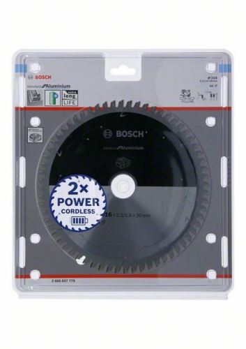 BOSCH Brzeszczot do pił akumulatorowych; Norma dla aluminium 216x30x2,2/1,6x64T 2608837776