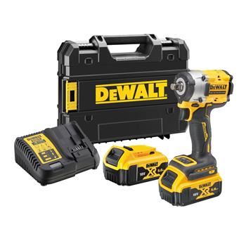 DEWALT Aku Zakrętarka udarowa 1/2'', 2x akumulator 5Ah z paskiem DCF921P2LRT