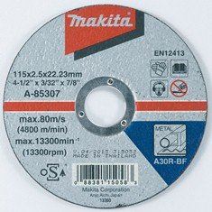 Ostrze MAKITA do cięcia stali 115x2,5x22,23 mm A-85307