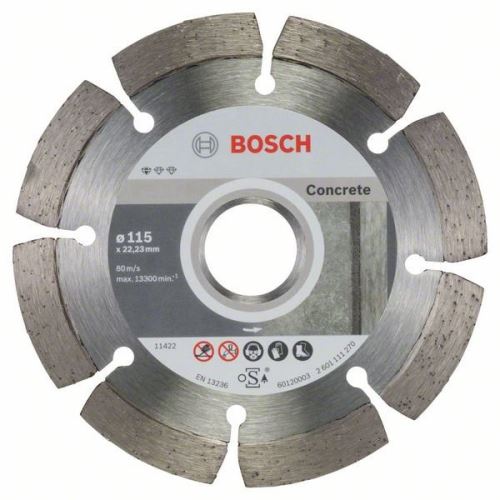 BOSCH Diamentowa tarcza tnąca Standard do betonu 115 x 22,23 x 1,6 x 10 mm (10 szt.) 2608603239