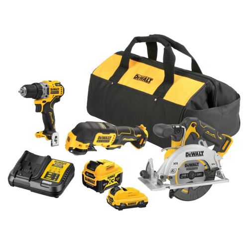 DeWALT Zestaw maszyn 12 V, 3 sztuki DCK317P1D1