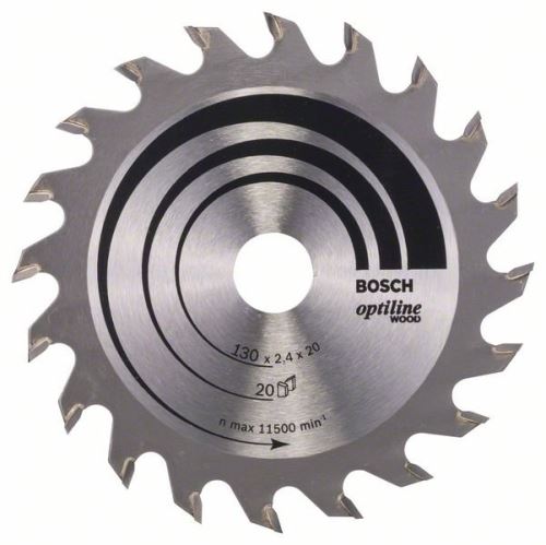 BOSCH Brzeszczot Optiline Wood 130 x 20/16 x 2,4 mm, 20 2608640582