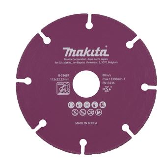 Diamentowa tarcza tnąca MAKITA 115x1,3x22,23 mm B-53687