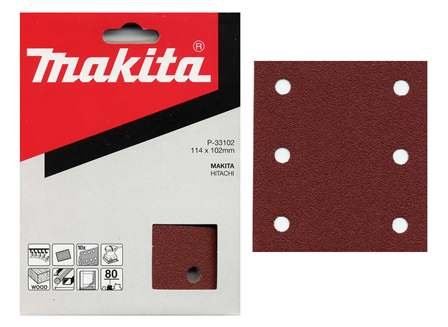 MAKITA papier ścierny 102x114 mm 6 otworów K320, 10 szt. P-33168