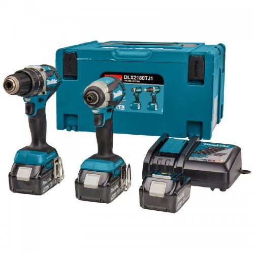 MAKITA Zestaw akumulatorów DHP484+DTD153 Li-ion LXT 18V/5.0Ah DLX2180TJ1