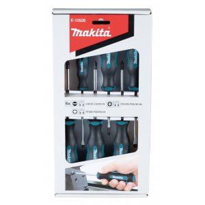 Zestaw wkrętaków MAKITA 6 szt. (4 szt. SL+2 szt. PH+2 szt. PZ) E-10528