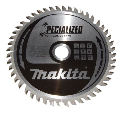 Brzeszczot do drewna MAKITA SPECIALIZED 160x2,2x20 mm 48 zębów do pił wgłębnych B-32998