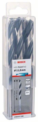 Wiertło kręte BOSCH HSS PointTeQ 11,8 mm (5 szt.) 2608577286