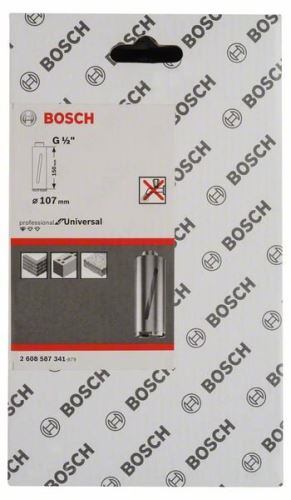 Wiertło diamentowe BOSCH do pracy na sucho G 1/2" 107 mm, 150 mm, 6 segmentów, 7 mm 2608587341