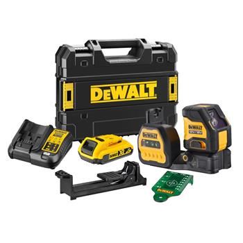 Laser zielony krzyżowy DeWALT DCE088D1G18