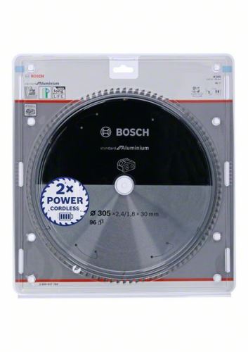 BOSCH Brzeszczot do pił akumulatorowych; Norma dla aluminium 305x30x2,4/1,8x96T 2608837782