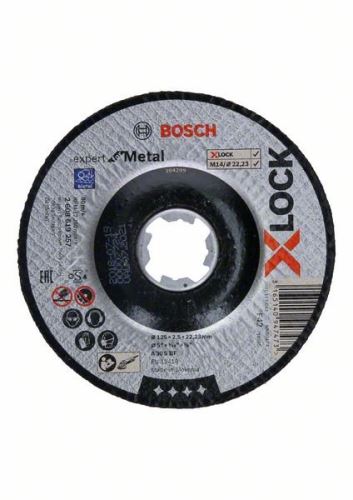 BOSCH X-LOCK Złamana tarcza tnąca Expert for Metal system 125×2,5×22,23 A 30 S BF, 125 mm, 2,5 mm 2608619257