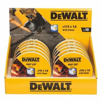 DeWALT Zestaw tarcz do cięcia stali nierdzewnej, 115 x 1 mm (10 szt.) DT3506