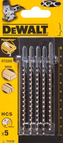 Brzeszczot DeWALT XPC, do drewna, 100 mm (5 szt.) DT2205