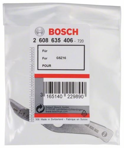 Nóż BOSCH prosty do GSZ 160-cięcie proste do 1,6mm 2608635406