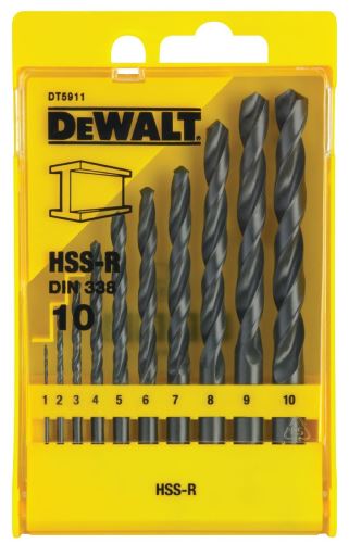 DeWALT Zestaw wierteł HSS-R DIN 338, do metalu (10 szt.) DT5911