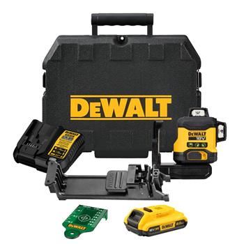 Laser zielony DeWALT 3 x 360° DCLE34031D1