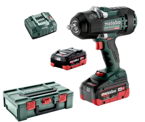 Akumulatorowy klucz udarowy Metabo SSW 18 LTX 1450 BL, 18 V/2x5,5 Ah - 602401660