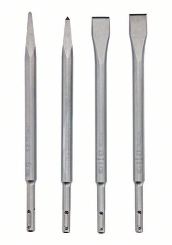 Zestaw dłut BOSCH SDS plus, 4 szt.: 2 ostre 250 mm, 2 płaskie 250 mm 2607017516