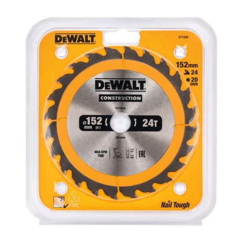 DeWALT Brzeszczot do drewna 152 mm 24 zęby DT1930