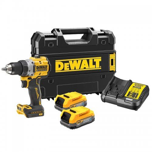 Wiertarko-wkrętarka akumulatorowa DeWalt 18V 2x1,7Ah DeWALT POWERSTACK DCD800E2T