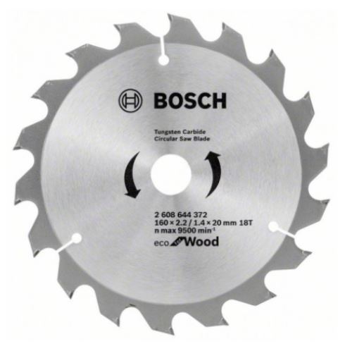 BOSCH Brzeszczot Eco do drewna 160x2,2/1,4x20 18T 2608644372