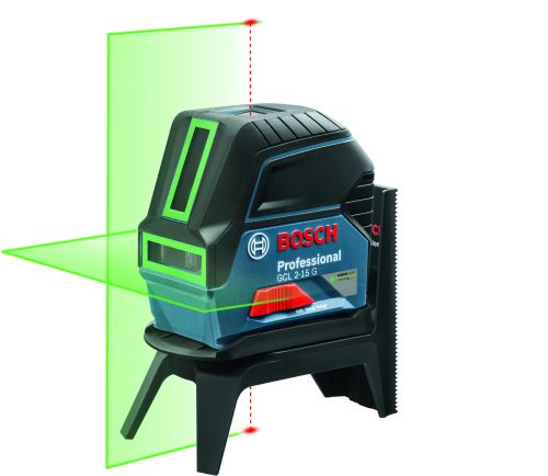 Laser krzyżowy BOSCH GCL 2-15 G + RM 1 + uchwyt + walizka 0601066J00