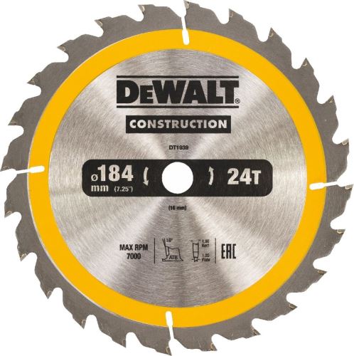 DeWALT Brzeszczot 184 x 16 mm, 24 zęby, nacięcie wzdłużne DT1939