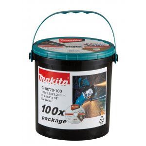 Tarcza tnąca MAKITA ze stali nierdzewnej 125x1,2x22,23 mm, 100 szt. D-18770-100