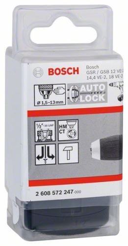 Uchwyty systemowe BOSCH 1,5-13 mm, 1/2" – 20 2608572247